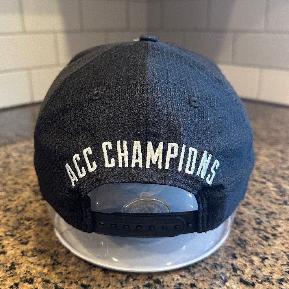 Duke Hat New Era 9FIFTY Men's Adjustable Black 2019 ACC Champs Basketball Cap - Picture 3 of 6